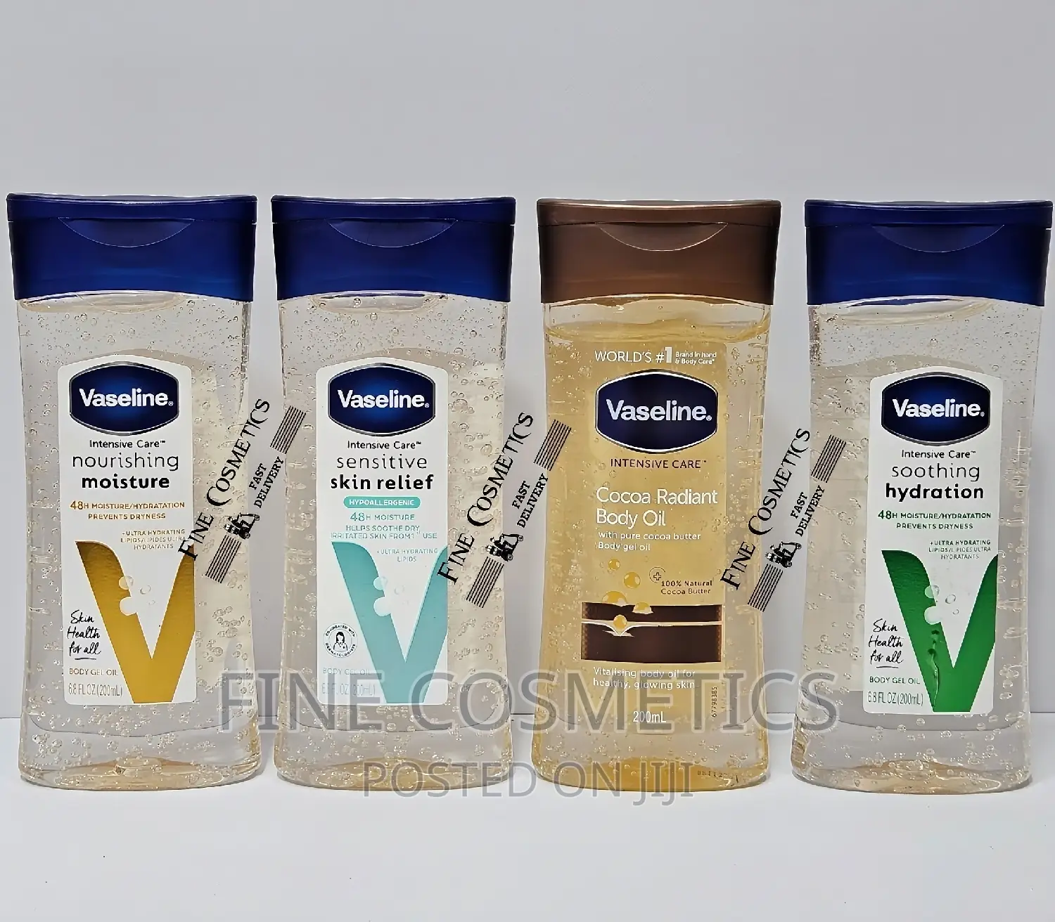 Vaseline Dry Skin Glowing Gels | Moisturising Body Oils.