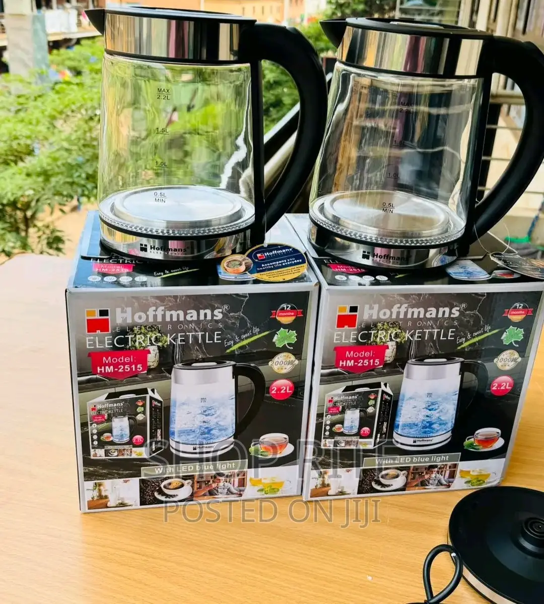 Hoffmans Transparent Glass Kettle