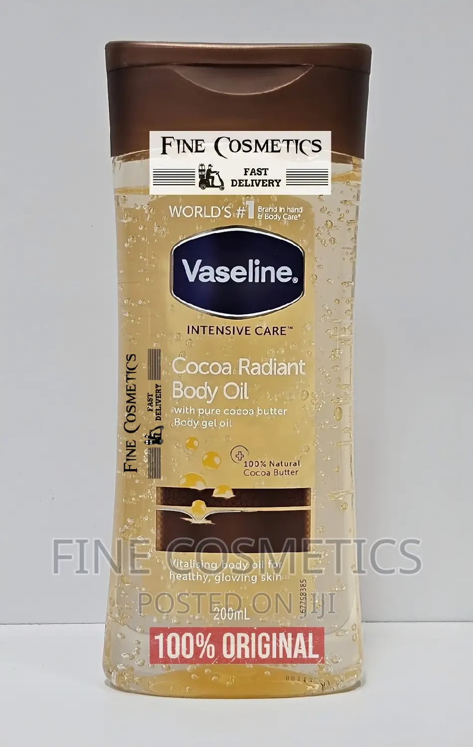 Original Vaseline Intensive Care Body Gel Oil Cocoa Radiant