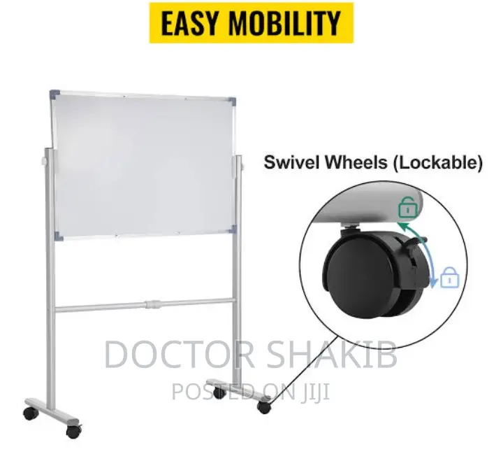 90x120 White Boards, Stand, Markers and Erasers