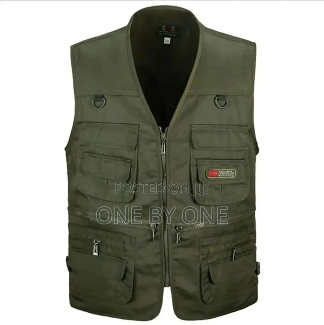 Press Vest With Multi-Pocket Zip Outdoor