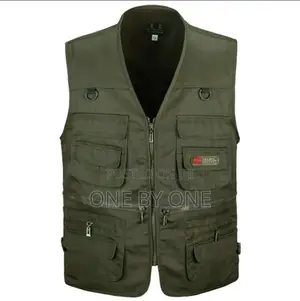 Press Vest With Multi-Pocket Zip Outdoor