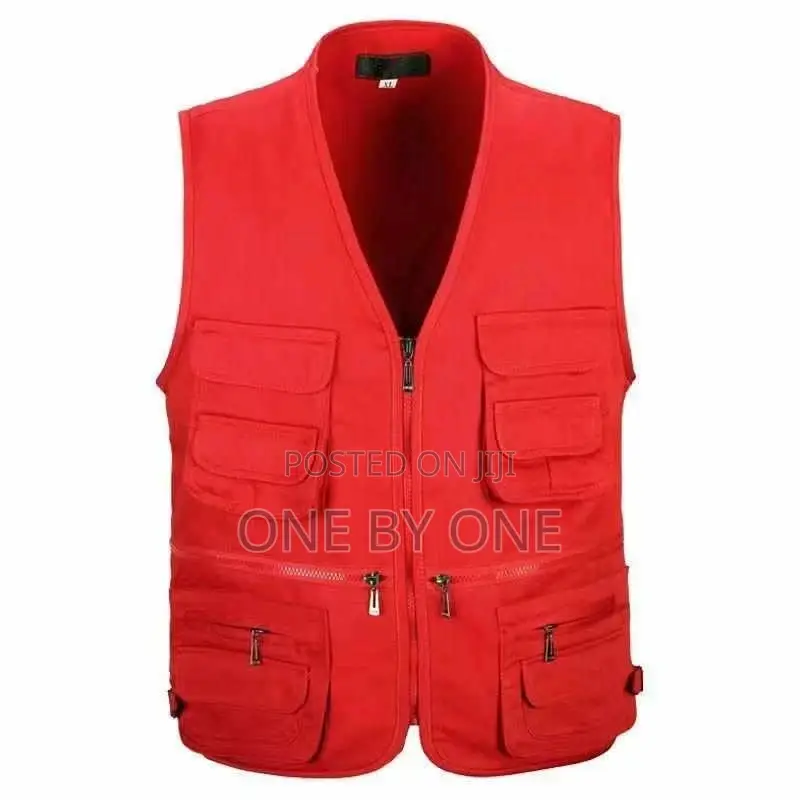 Fishing Vest With Multi-Pocket Zip for Hunting / Travel