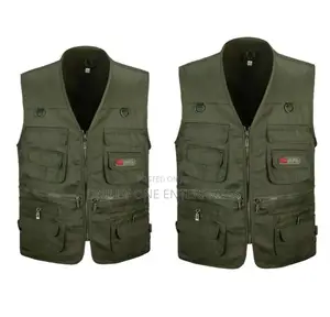 Fishing Vest With Multi-Pocket Zip for Hunting / Travel