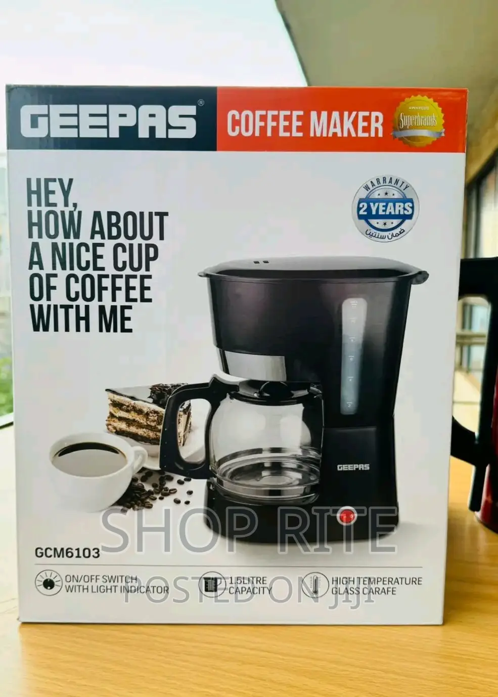 Geepas Electric Coffee Maker Machine's New