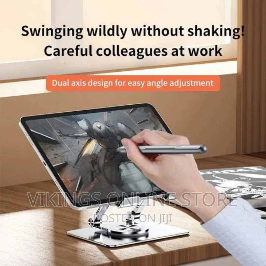 Adjustable Height Aluminum Alloy Tablet Stand-360 Rotation