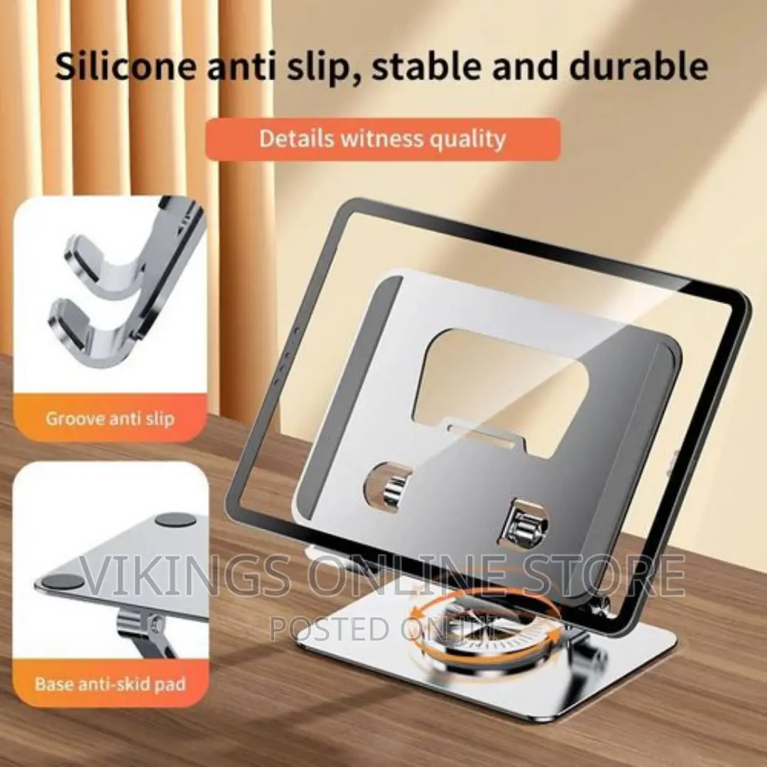Adjustable Height Aluminum Alloy Tablet Stand-360 Rotation