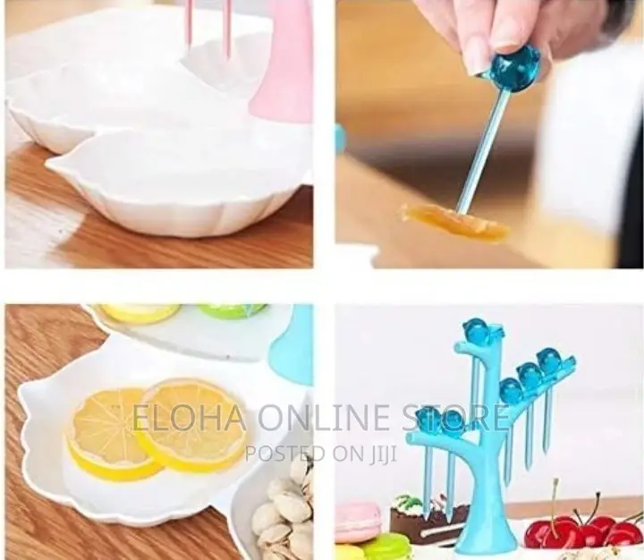 Fruit Forks and Plates