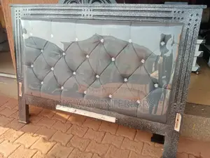 5x6ft Gray Leather Bed Available