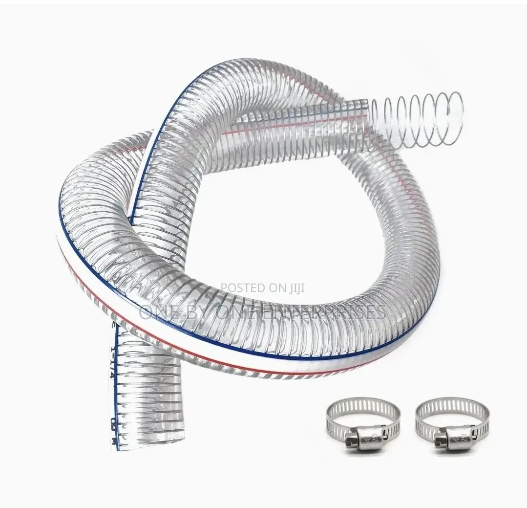 Steel Wire Suction Pipe PVC Vinyl Tubing Flexible 4 Inch