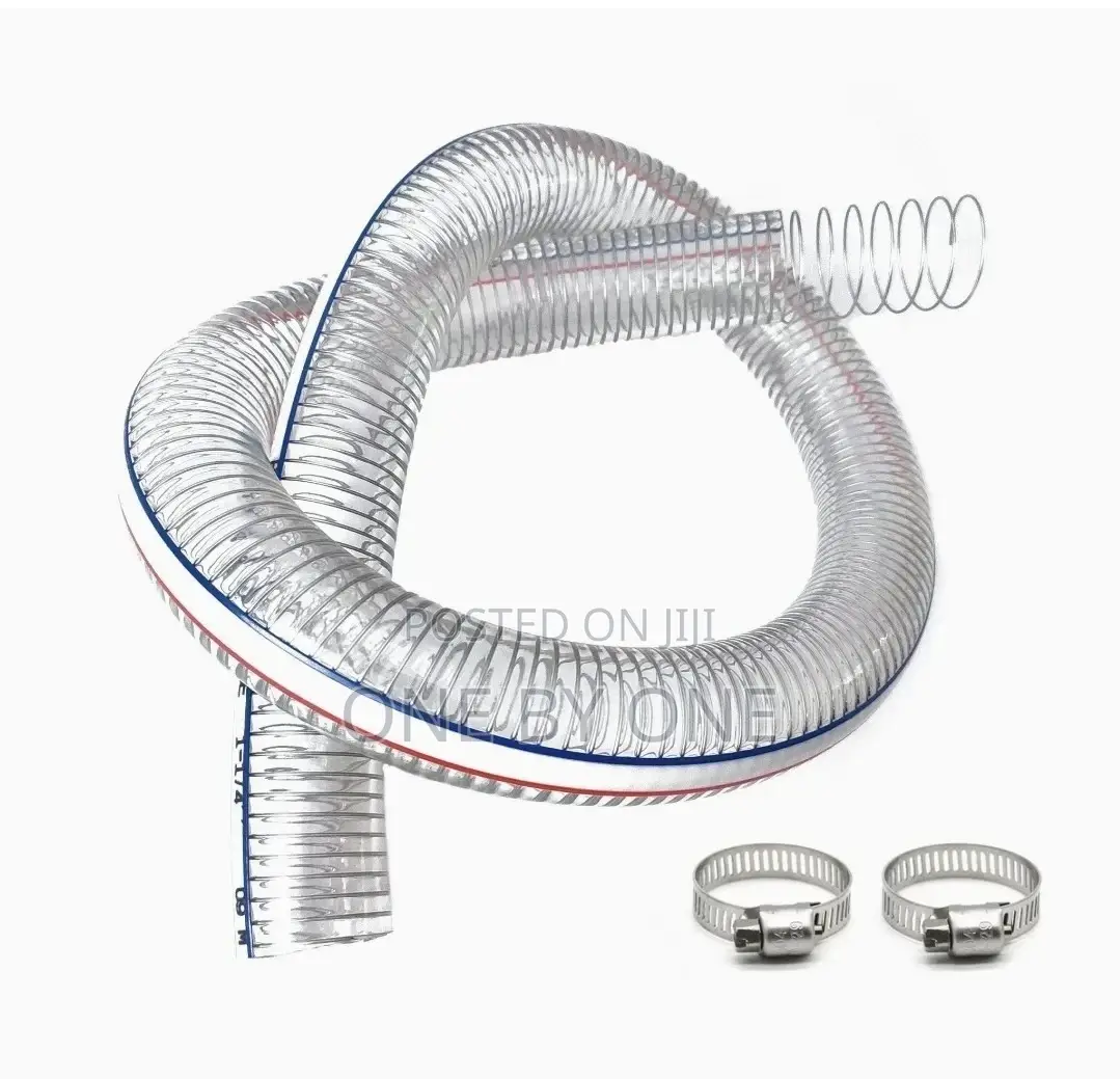 Steel Wire Suction Pipe PVC Vinyl Tubing Flexible 4 Inch