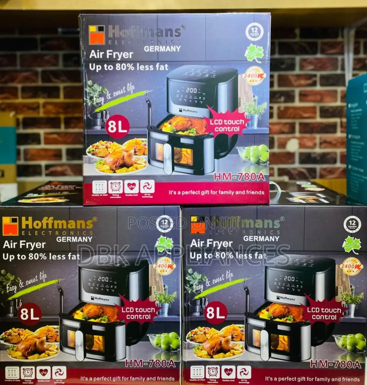 Hoffmans 8L Air Fryers Available Original