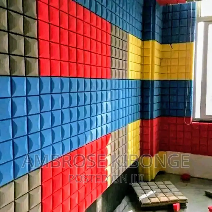 Colorful Paired Square Wall Soundproof Ceiling Studio Sponge