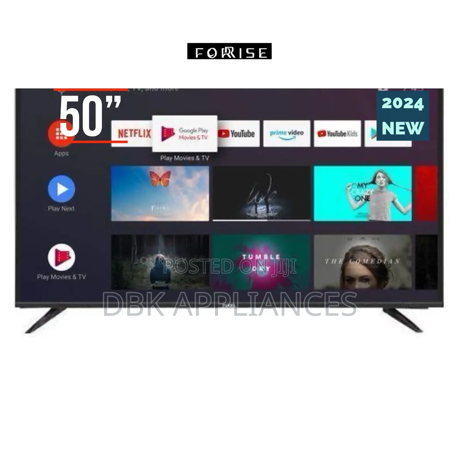 Pixel 50inch Uhd Android Smart TVS Beyi Powa