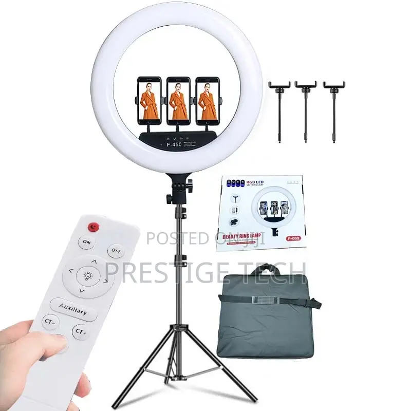 18 Inch LED Ring Light With Tripod and Remote
