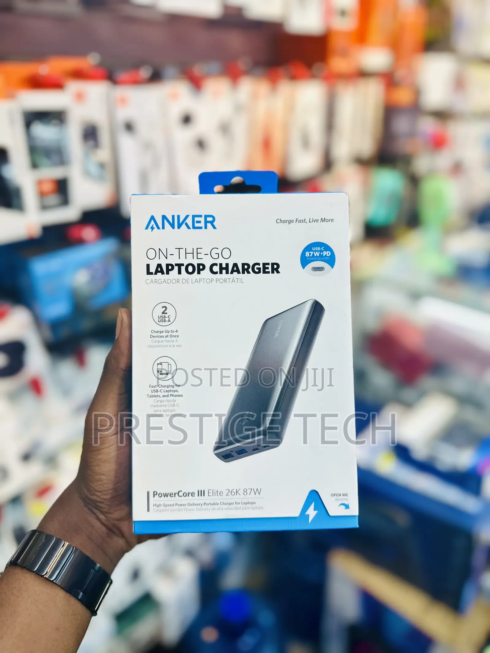 Anker Power Core 3 Elite 87w Laptop Power Bank 26000mah