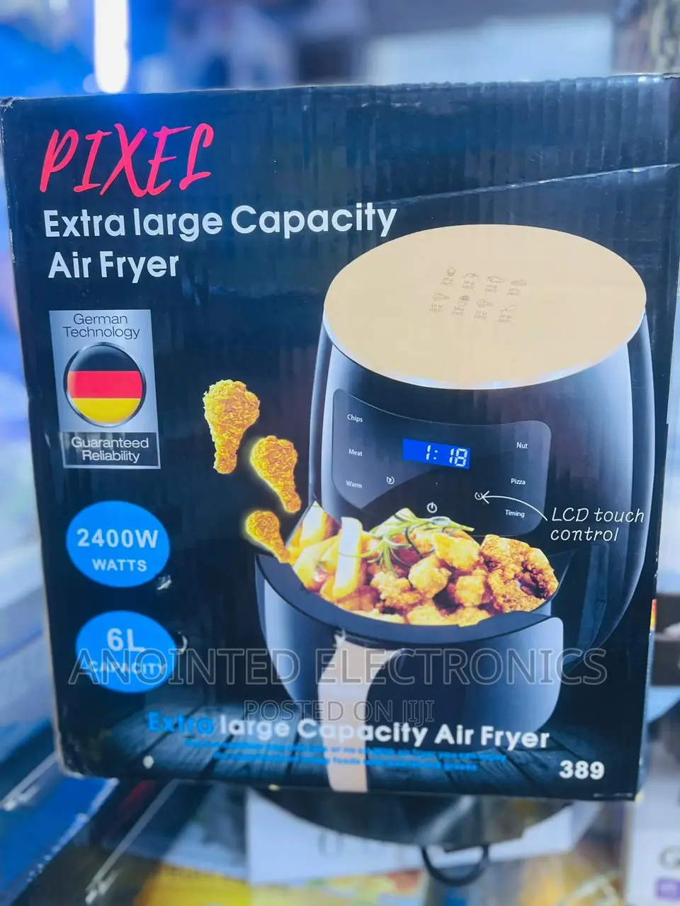 Pixel Air Fryer 6L Digital