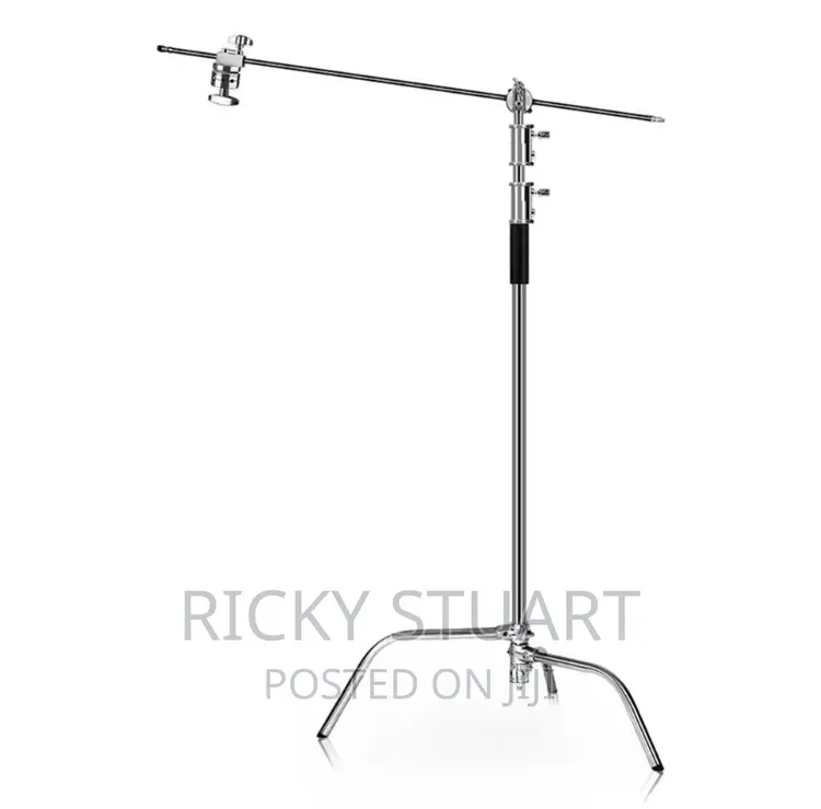 Heavy Duty C-Stand WTH Boom Arm-Monolight Stainless Steel