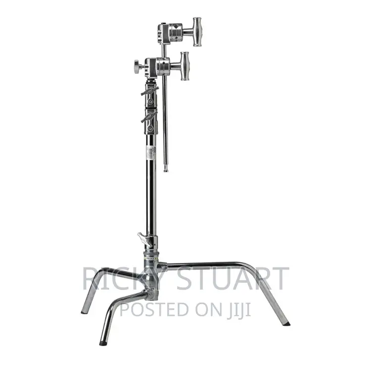 Heavy Duty C-Stand WTH Boom Arm-Monolight Stainless Steel