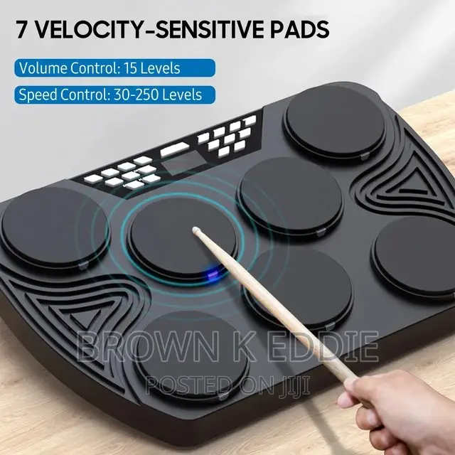 Electronic Drum Set 7 Speed Desktop Drum