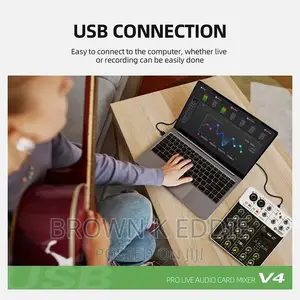 Audio Interface Mixing Console Bluetooth USB Record PC 48V
