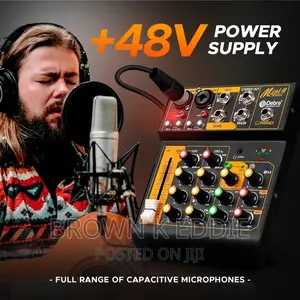 Mini4 Metal Audio Interface Mixer With Bluetooth OTG 48V