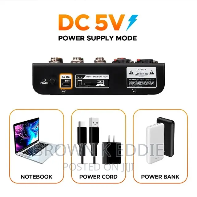 Mini4 Metal Audio Interface Mixer With Bluetooth OTG 48V