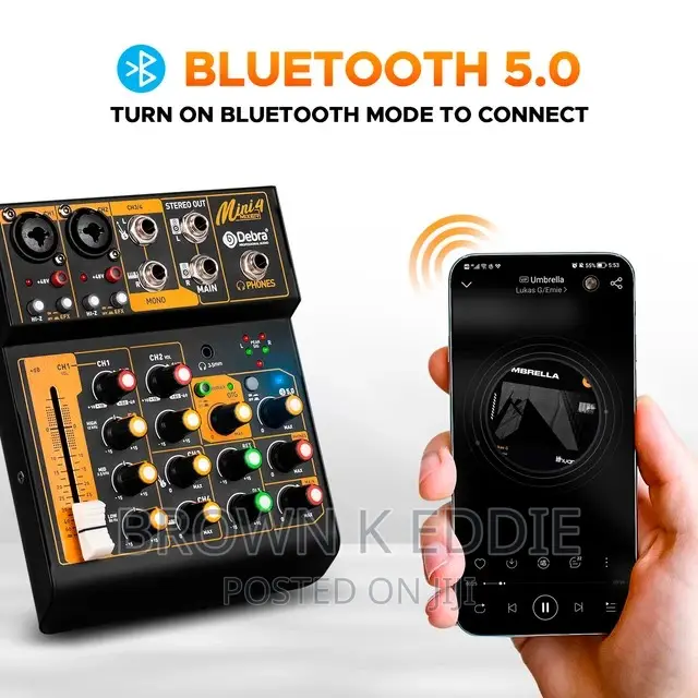 Mini4 Metal Audio Interface Mixer With Bluetooth OTG 48V