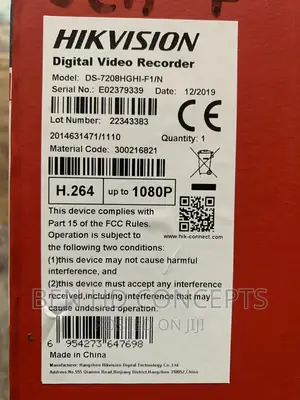 8 Channel DVR Hikvision