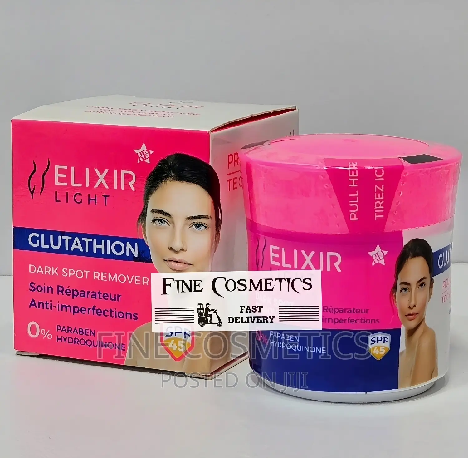 Elixir Light Dark Spots Remover Glutathione Lightening Cream