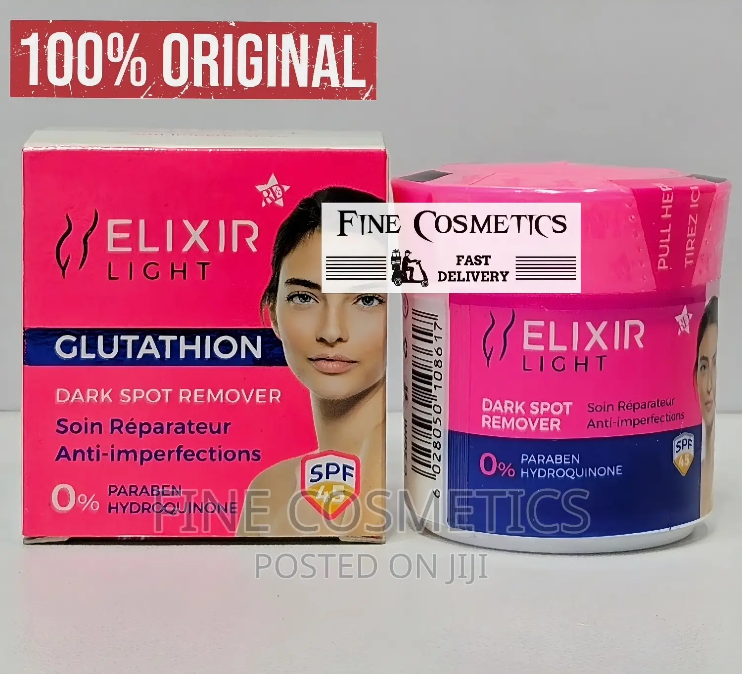 Elixir Light Dark Spots Remover Glutathione Lightening Cream