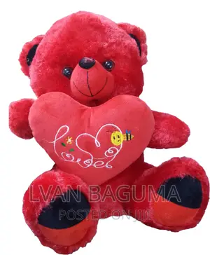 Red "I Love You" Teddy Bear - Medium Size