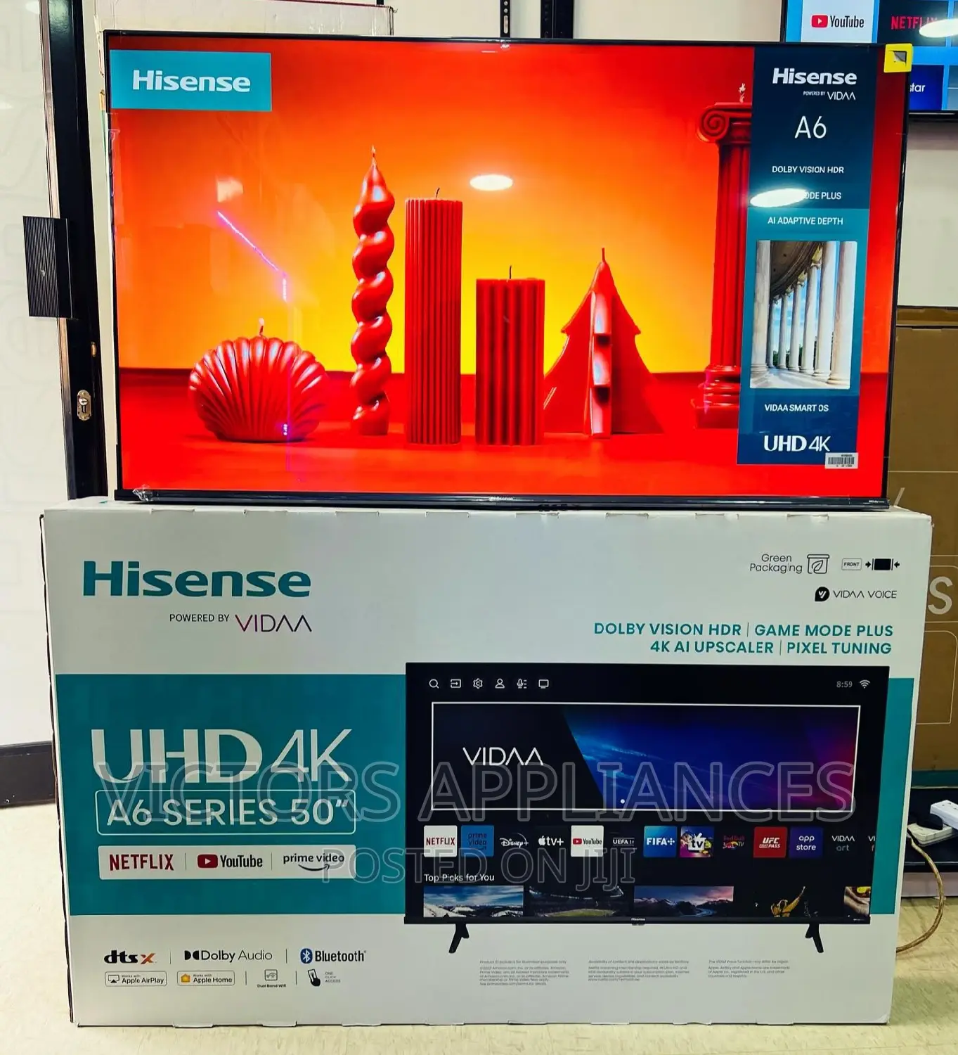 Brand New Hisense 50inch Uhd Smart TV A6 Series