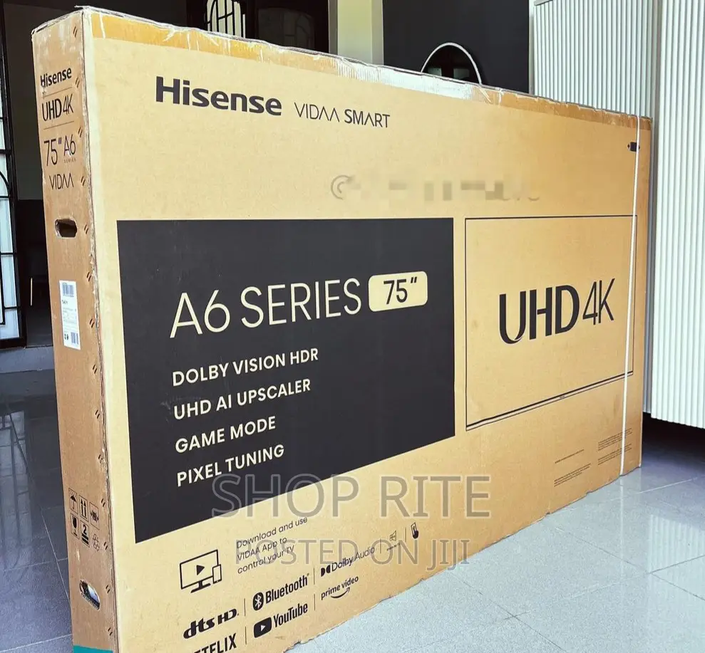 Hisense 75inches Uhd Smart TVS New