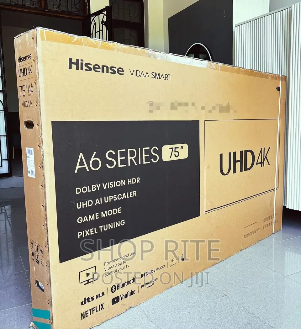 Hisense 75inches Uhd Smart TVS New