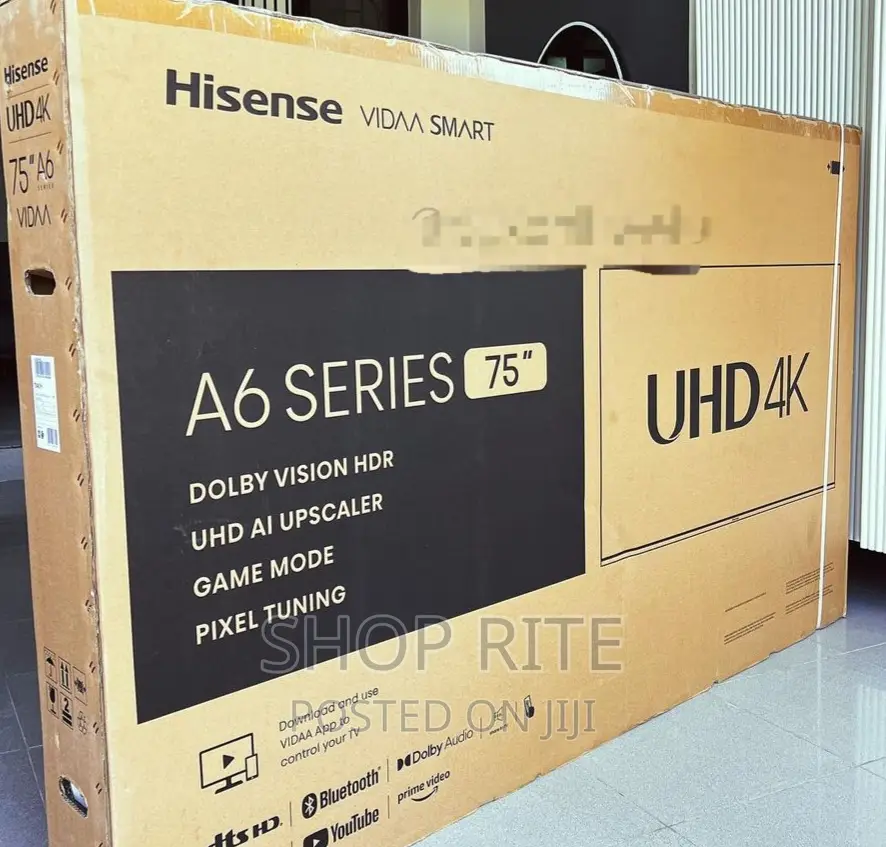 Hisense 75inches Smart Uhd TVS Original