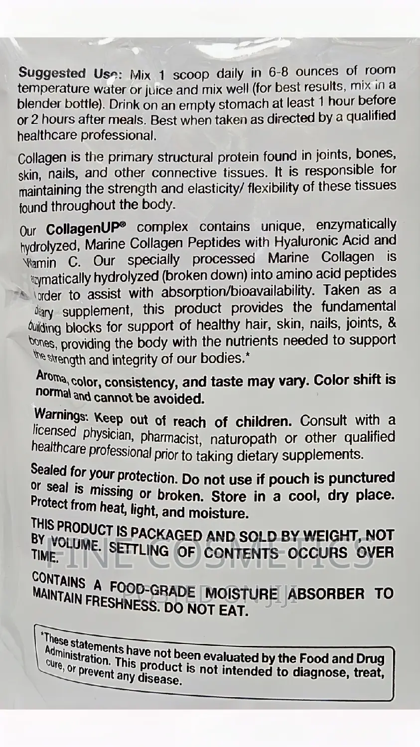 COLLAGEN UP PEPTIDES POWDER for Healthy Skin, Hair and Nails