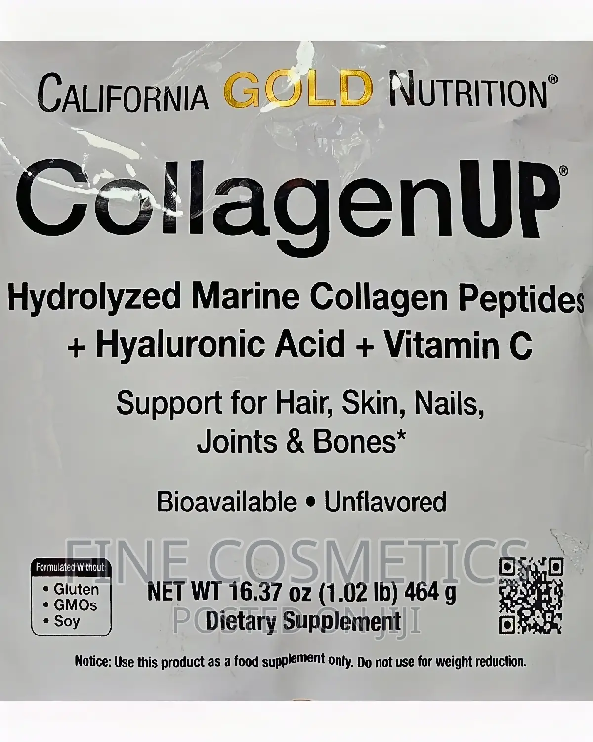 COLLAGEN UP PEPTIDES POWDER for Healthy Skin, Hair and Nails