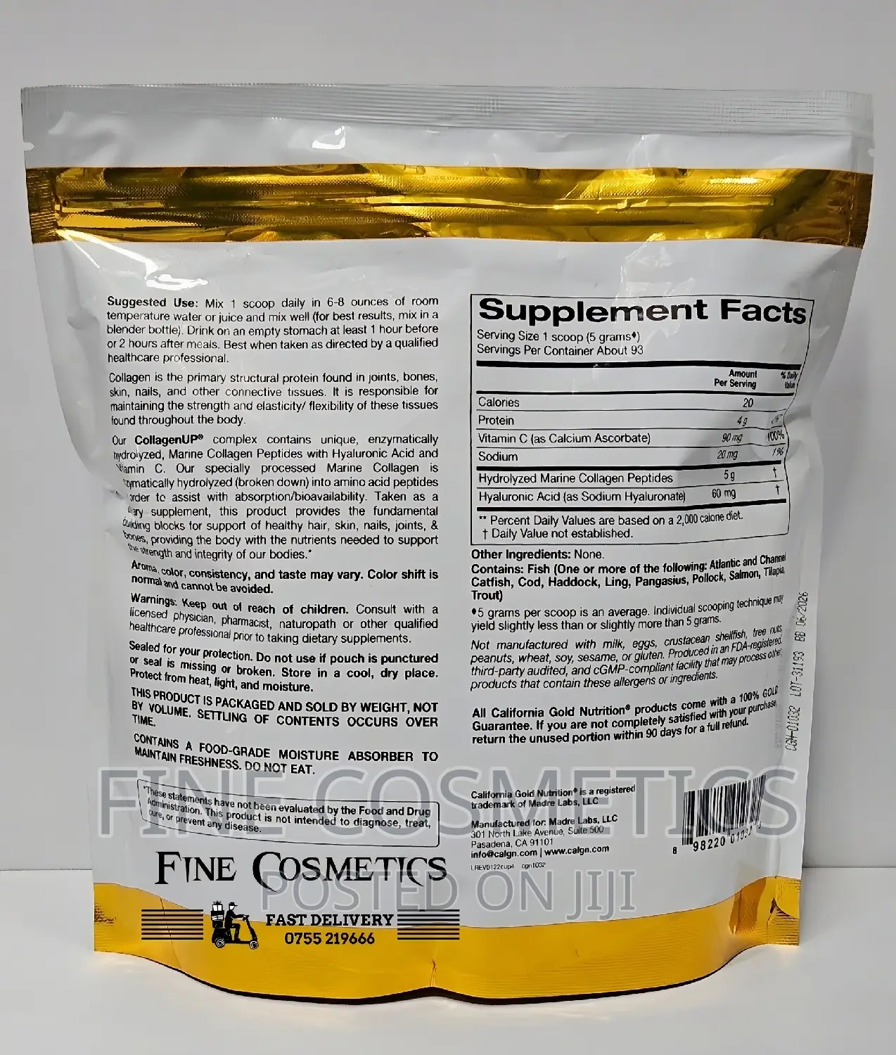 COLLAGEN UP PEPTIDES POWDER for Healthy Skin, Hair and Nails