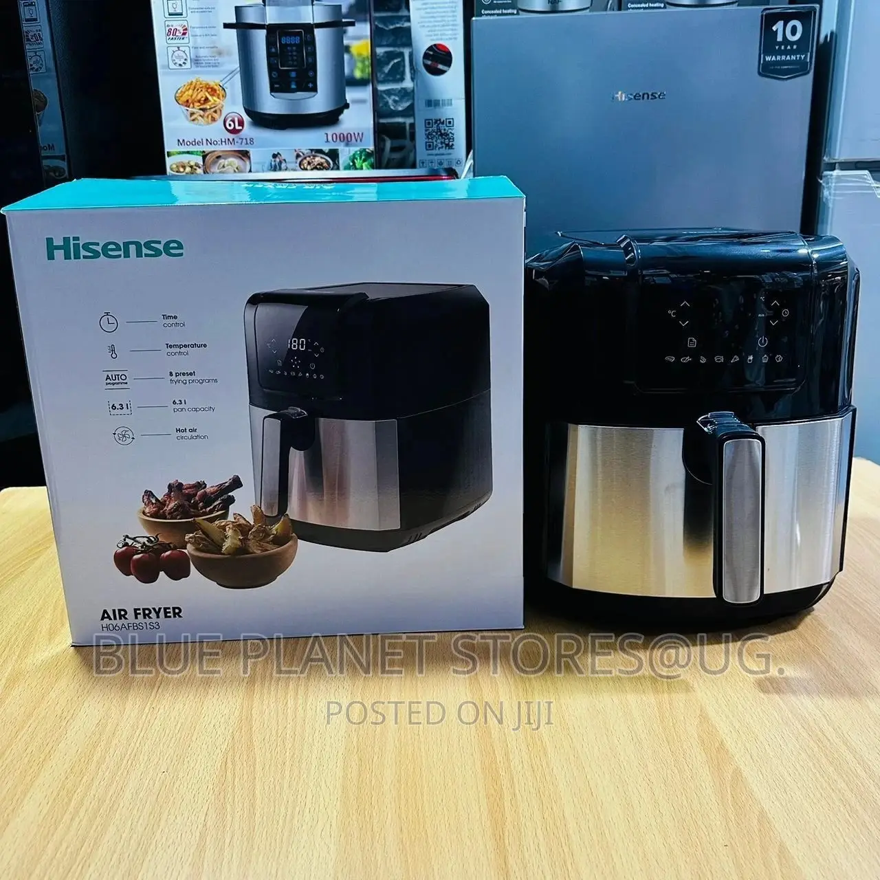 HISENSE 6.3litres Digital Air Fryers \\ 1700w \\ H06AFBS1S3