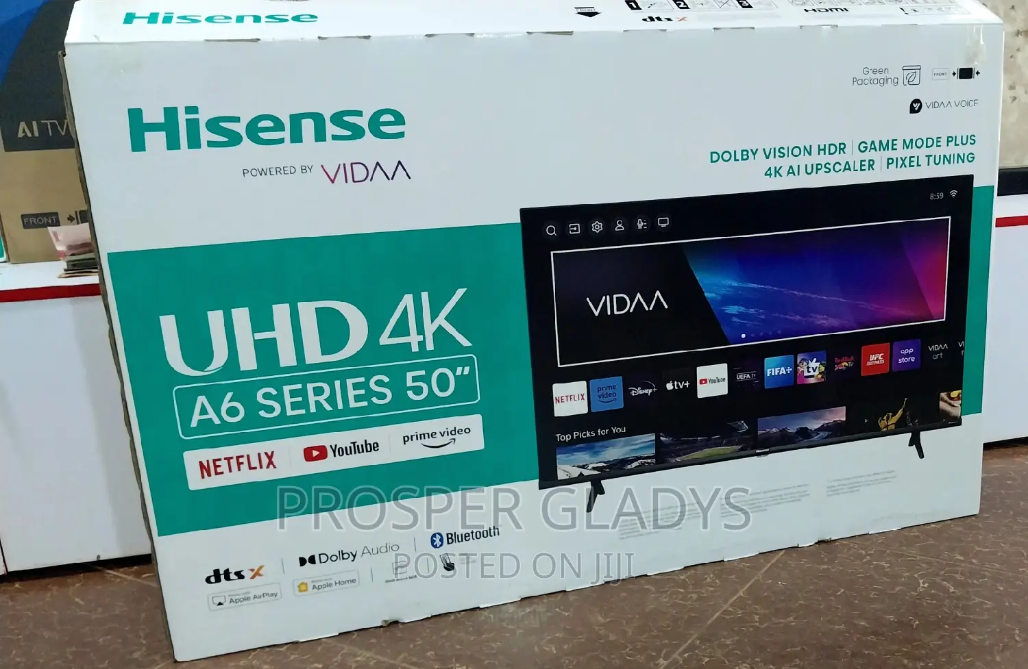 Hisense 50 Inches Led Smart Digital Flat Screen Flameless.