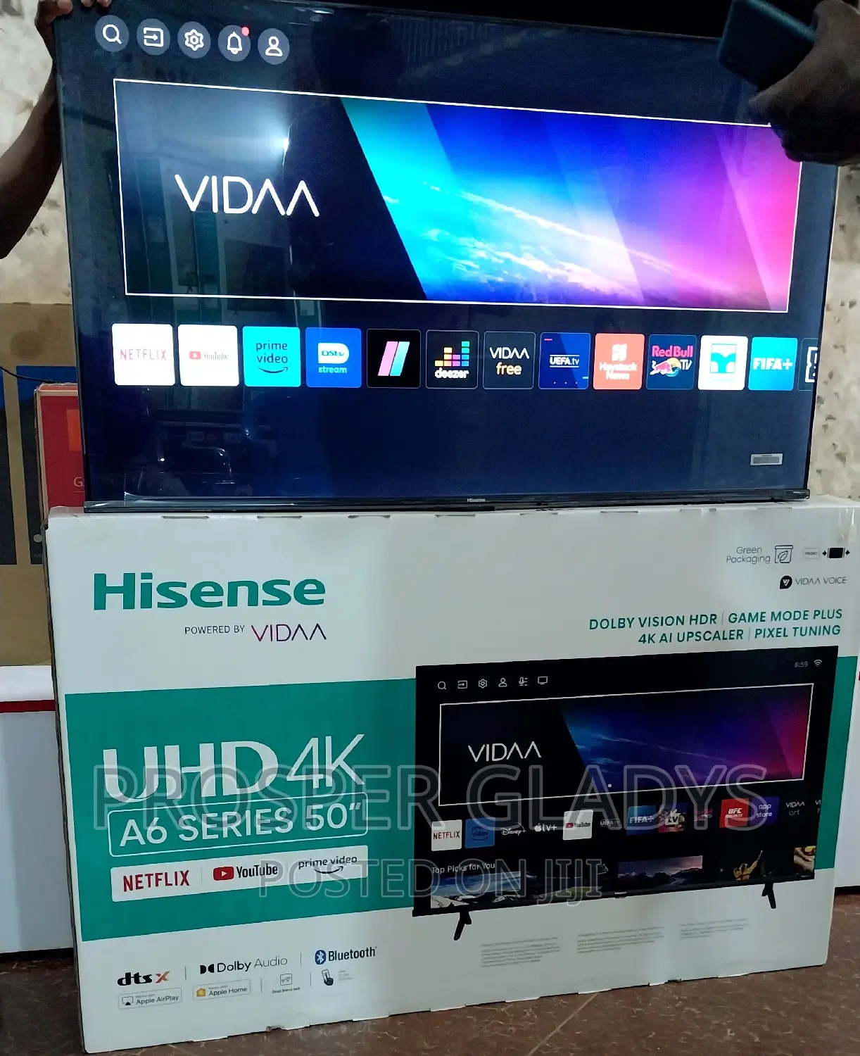 Hisense 50 Inches Led Smart Digital Flat Screen Flameless.