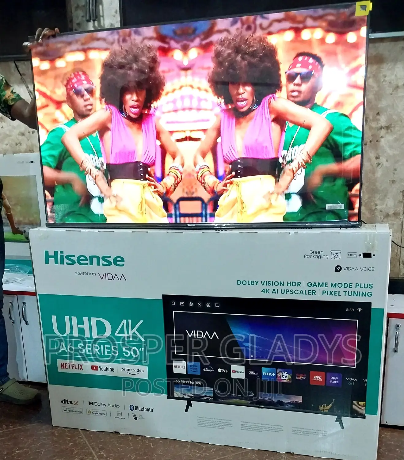 Hisense 50 Inches Led Smart Digital Flat Screen Flameless.