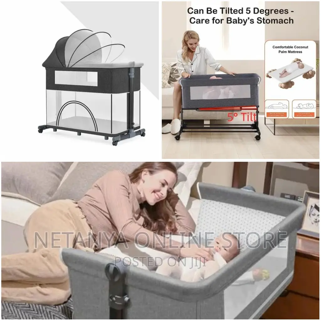 4in1 Baby Bedside Folding Bed With Play Pen