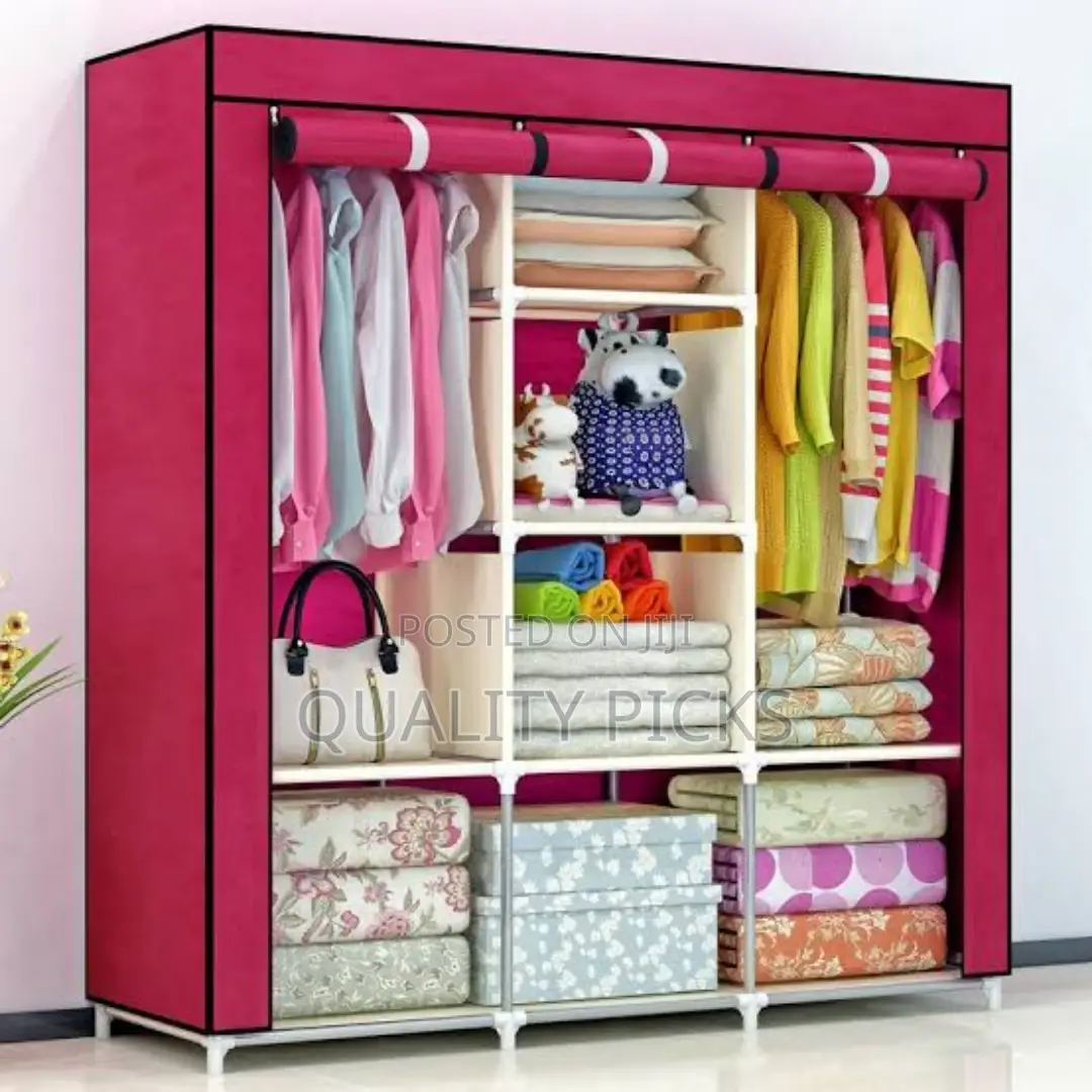 3 Door Portable Wardrobe