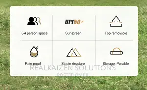 GOLDEN CAMEL 3-4 Person Portable Waterproof Silver Coat Tent