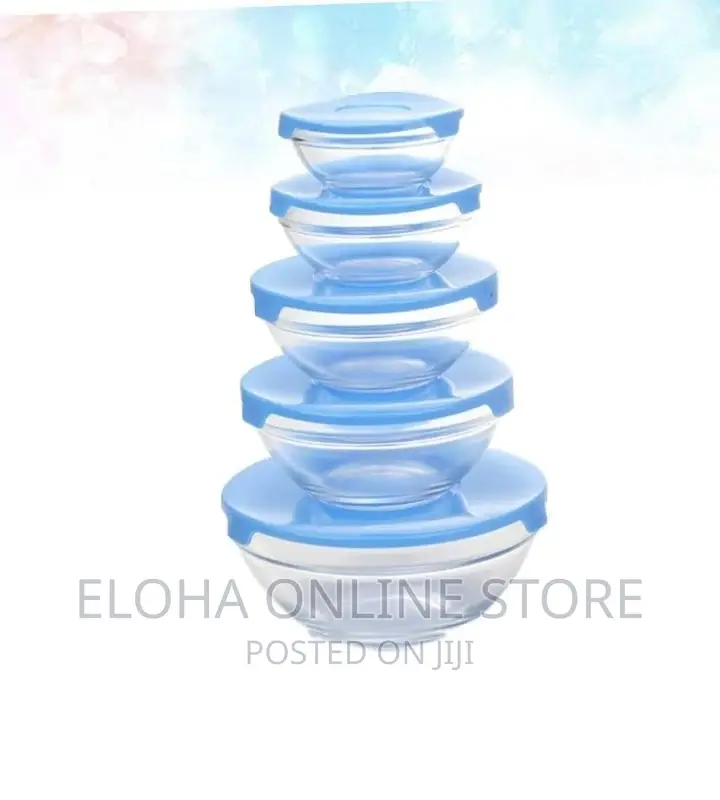 5 PCS Glass Bowl Set