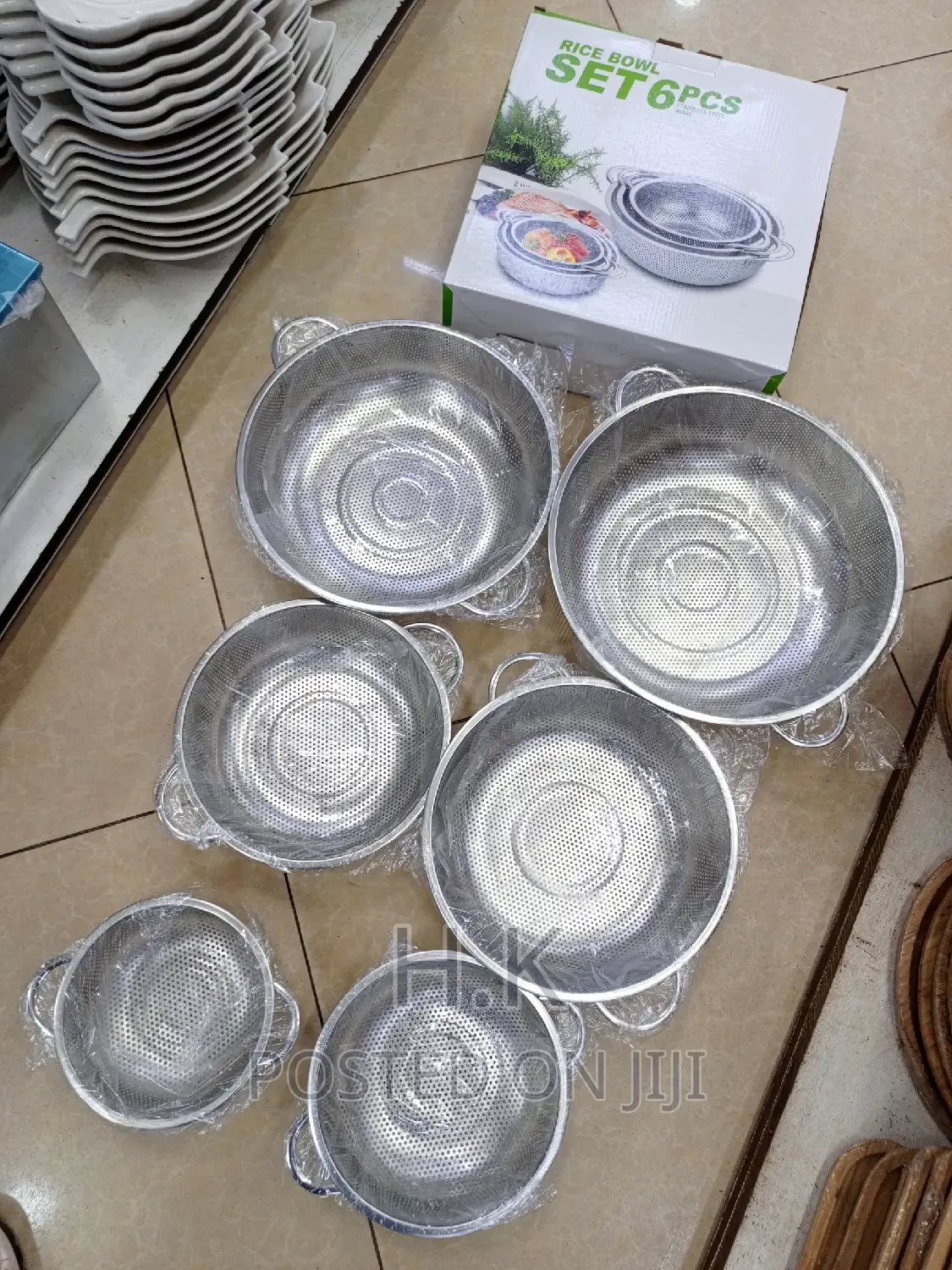 6pcs Rice Bowl Strainer / Stainless Colander