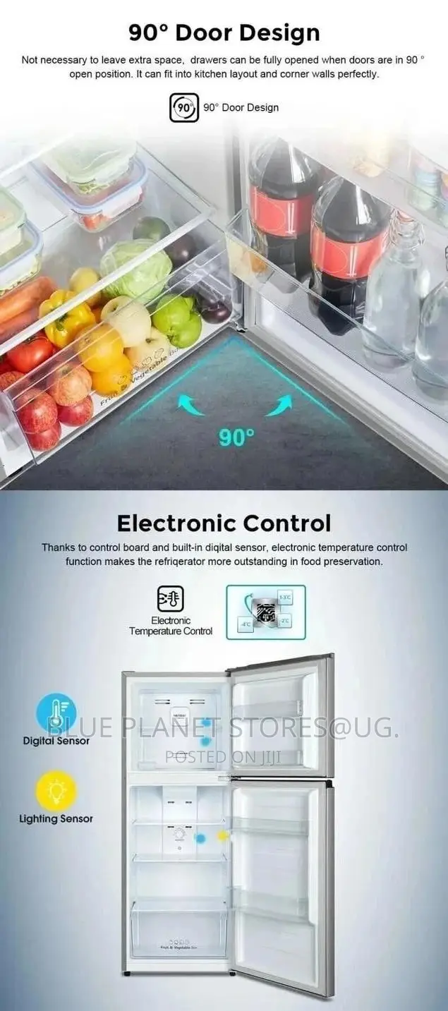 HISENSE 222L Double Door Fridges \\ Frost Free \\ RT222N4CGN