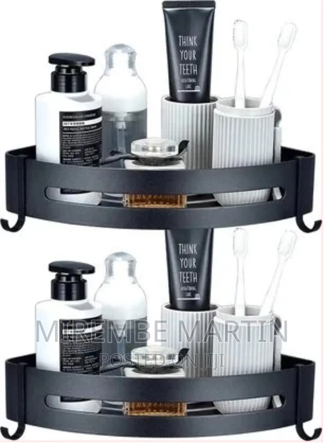 Self-Adhesive Metal Bathroom Kitchen Corner Rack Storage